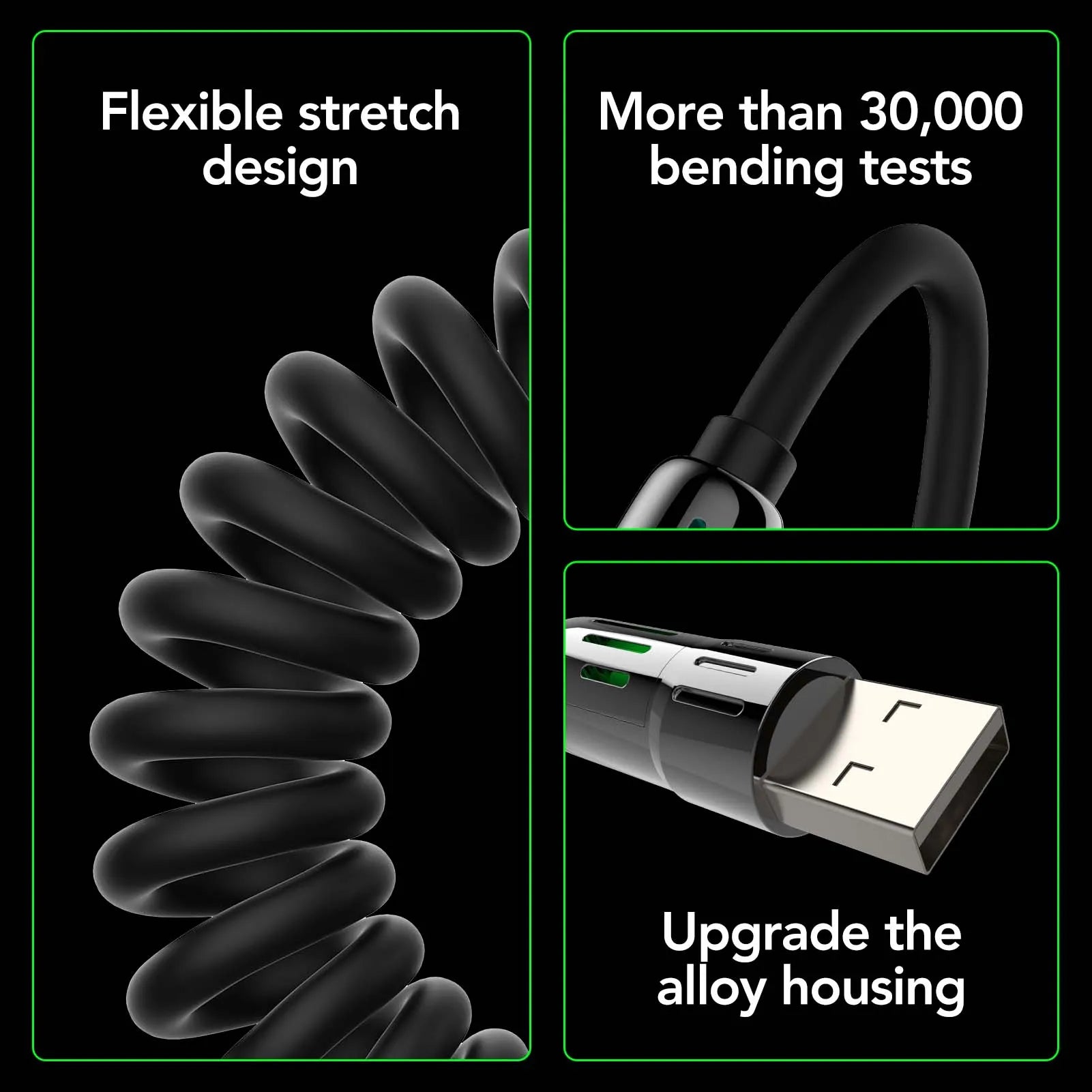 mfish 4-in-1 Charging Cable Coiled - mfish