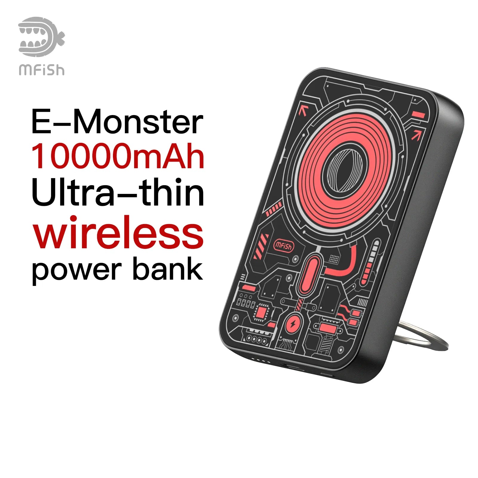 mfish_E-Monster_10000mAh_Wireless_Power_Bank_red