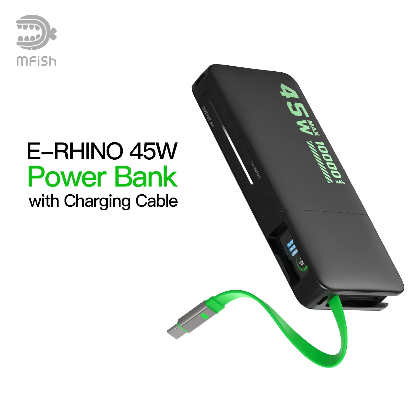 mfish E-RHINO 10000mAh Power Bank-black