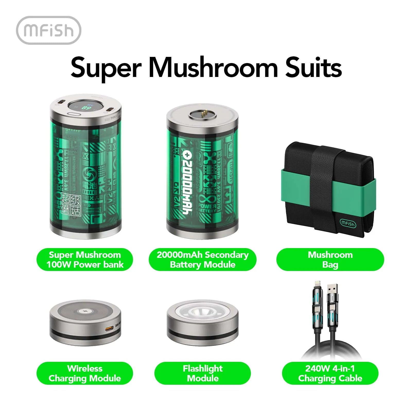 mfish_Super_Mushroom_40000mAh_Modular_Power_Bank-GREEN